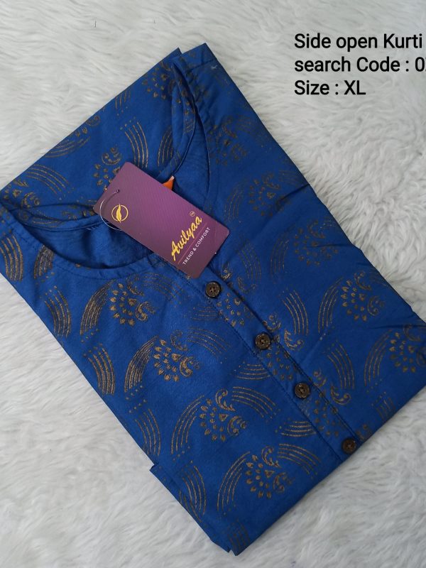 OZ167- XL Size - Side Open Kurti - Clearance