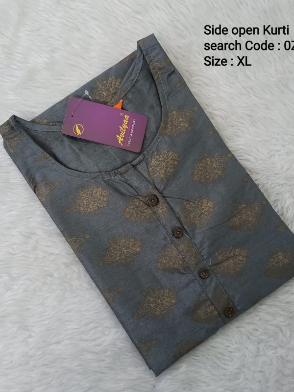 OZ165- XL Size - Side Open Kurti - Clearance