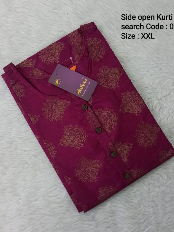 OZ164- XXL Size - Side Open Kurti - Clearance