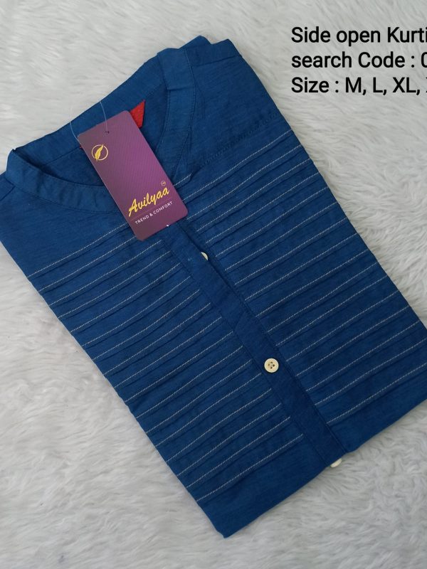 OZ161- M,L,XL,XXL Size - Side Open Kurti - Clearance