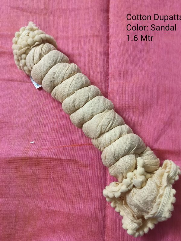 OZD008 - Cotton Dupatta - Sandal