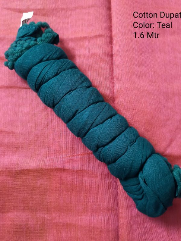 OZD013 - Cotton Dupatta - Teal