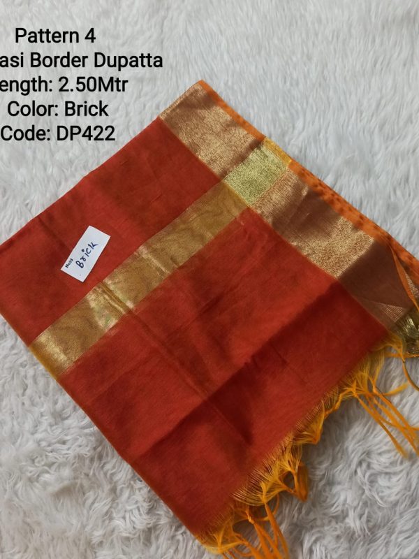 DP422- Banarasi Border Dupatta