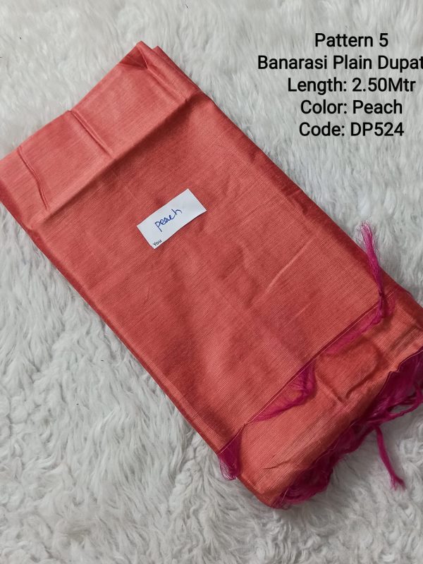 DP524- Banarasi Plain Soft Dupatta