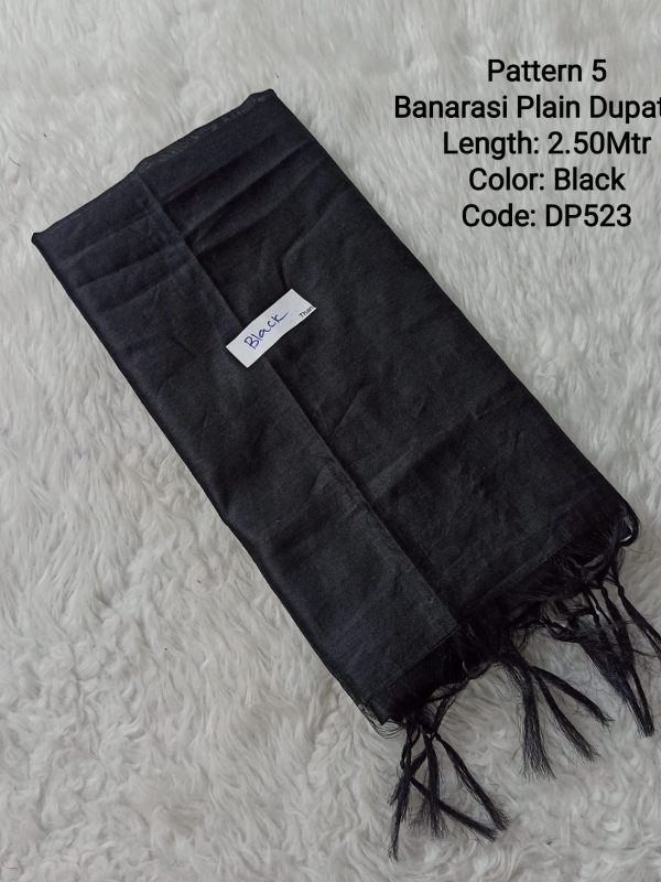 DP523- Banarasi Plain Soft Dupatta