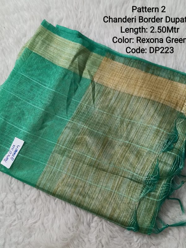 DP223 - Chanderi Border Dupatta