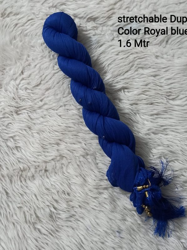 OZD028 - Stretchable Dupatta - Royal Blue