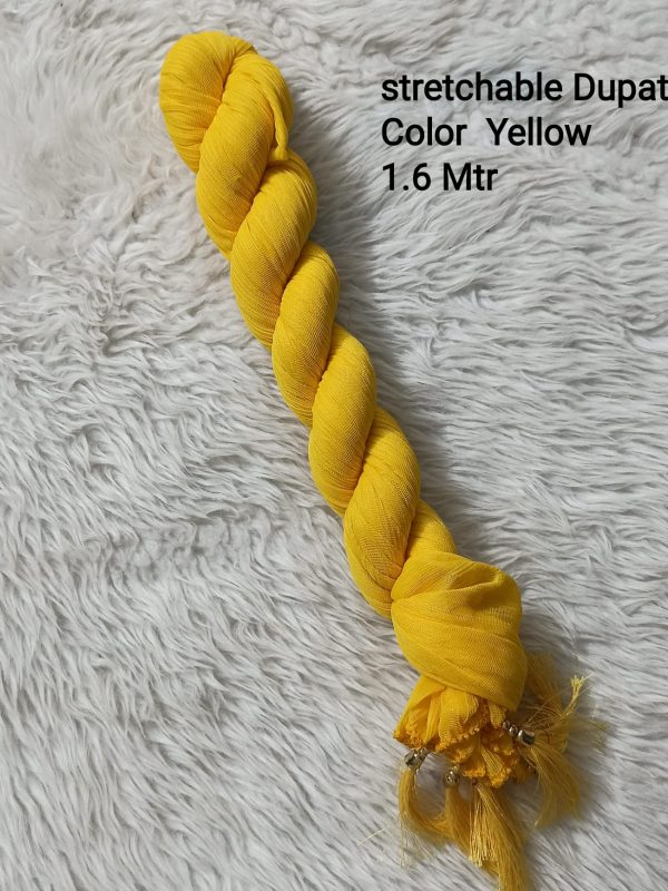 OZD020 - Strechable Dupatta - Yellow