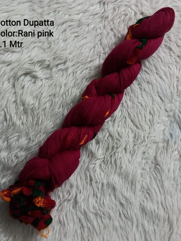 OZD040 - Cotton Dupatta - Rani Pink