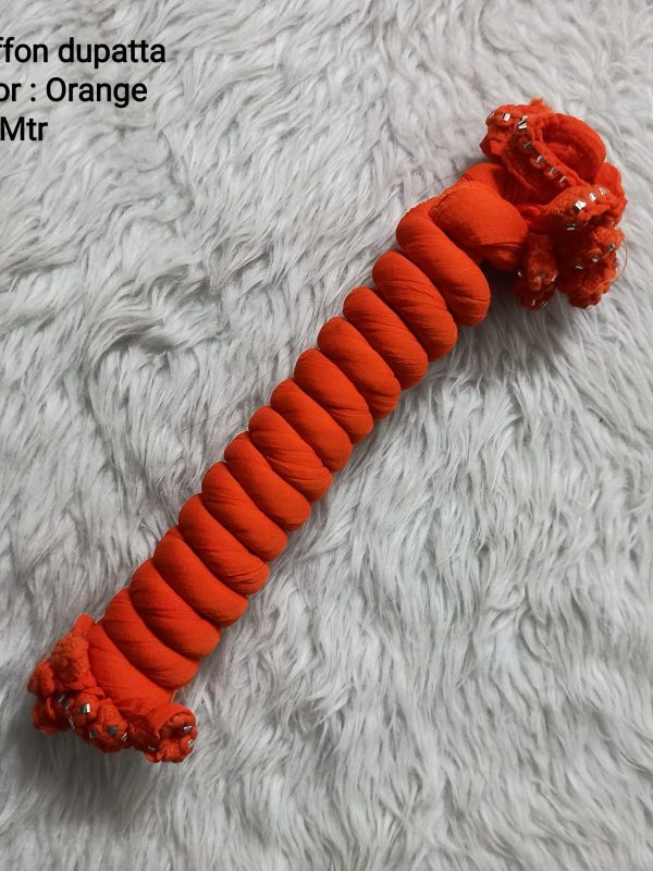OZD047 - Chiffon Dupatta - Orange