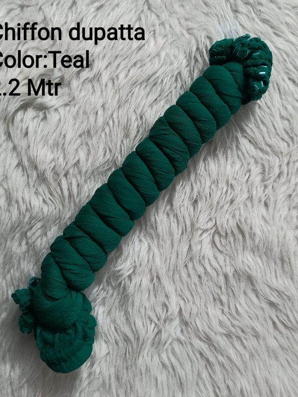 OZD048 - Chiffon Dupatta - Teal