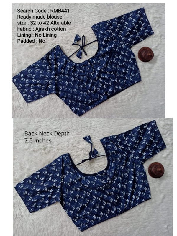 RMB441 - Ready to Wear Blouse - Free Size up to 42 inches | Princess cut Pattern