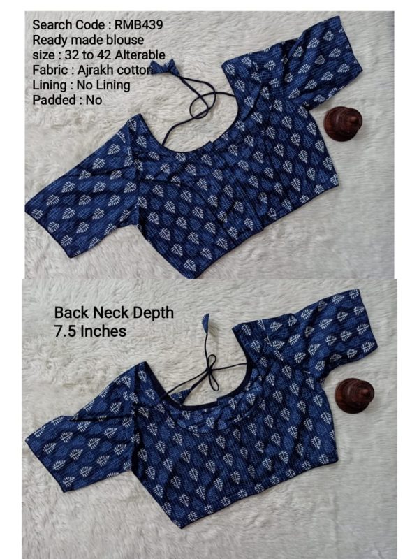 RMB439 - Ready to Wear Blouse - Free Size up to 42 inches | Princess cut Pattern