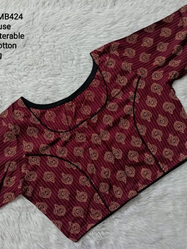 RMB424 - Ready to Wear Blouse - Free Size up to 42 inches | Princess cut Pattern
