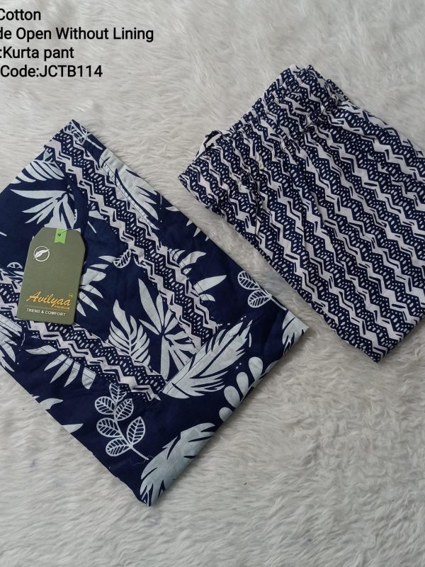 JCTB114 - Jaipur Cotton Top and Bottom - Without Lining
