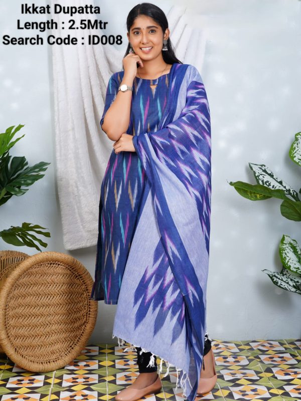 ID008 - Ikkat Dupatta - 2.5 Meter