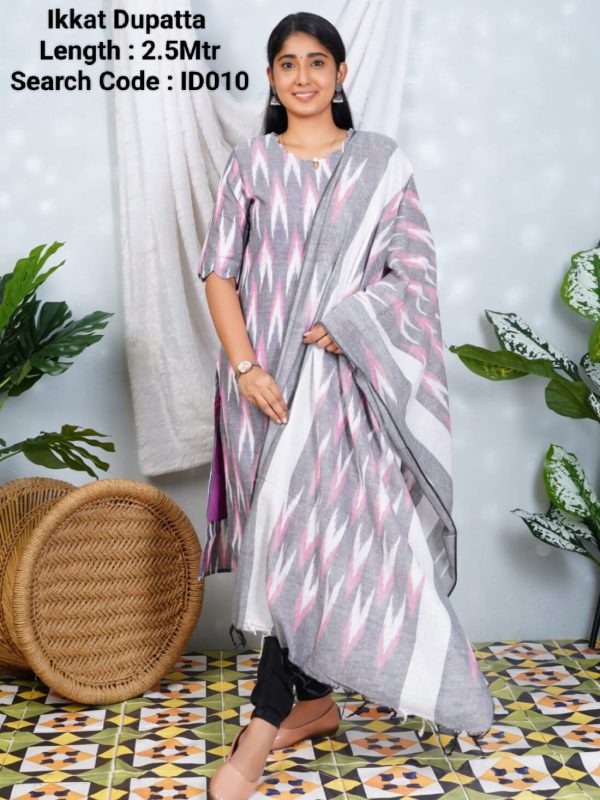 ID010 - Ikkat Dupatta - 2.5 Meter