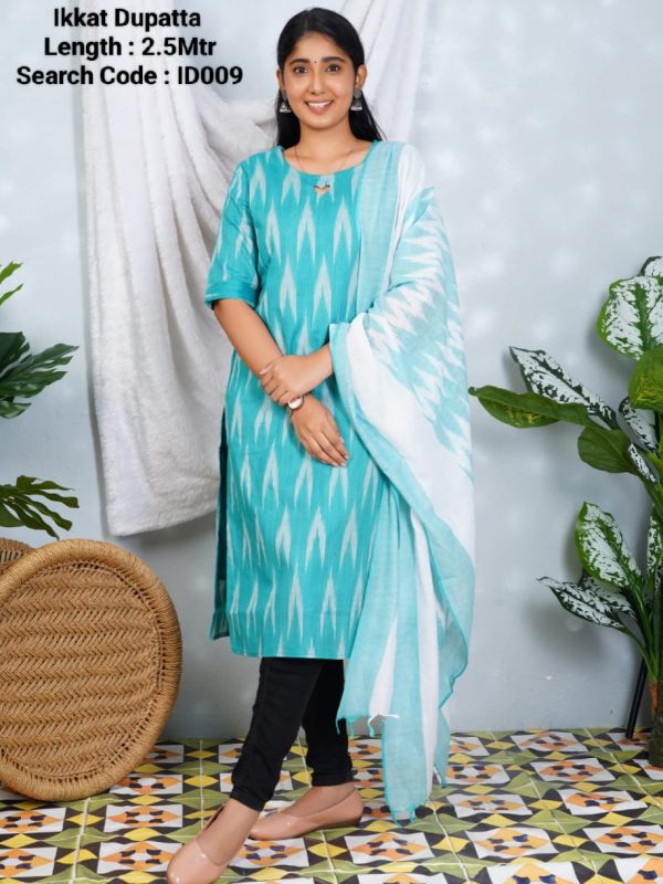 ID009 - Ikkat Dupatta - 2.5 Meter