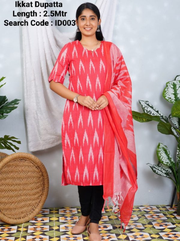 ID003 - Ikkat Dupatta - 2.5 Meter