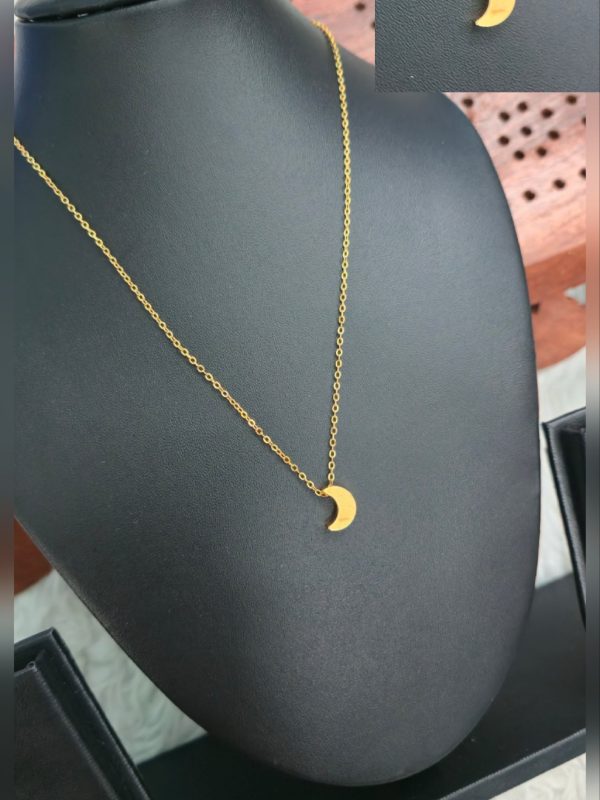 KNJ006 - Classic Pendant Necklace – Minimal Gold Chain for Women