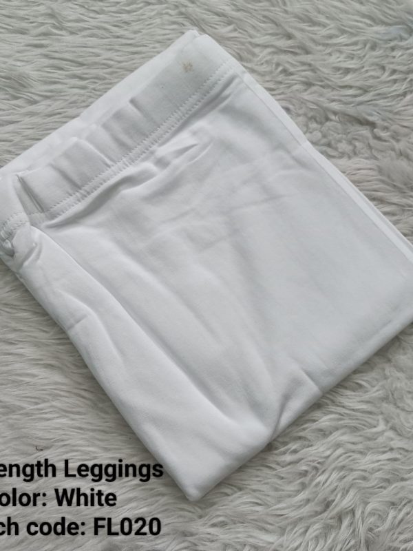 FL020- Full Length Leggings - White - XL , XXL Size