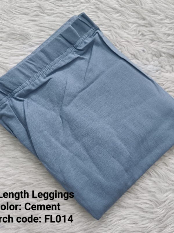 FL014- Full Length Leggings - Cement - XL , XXL Size