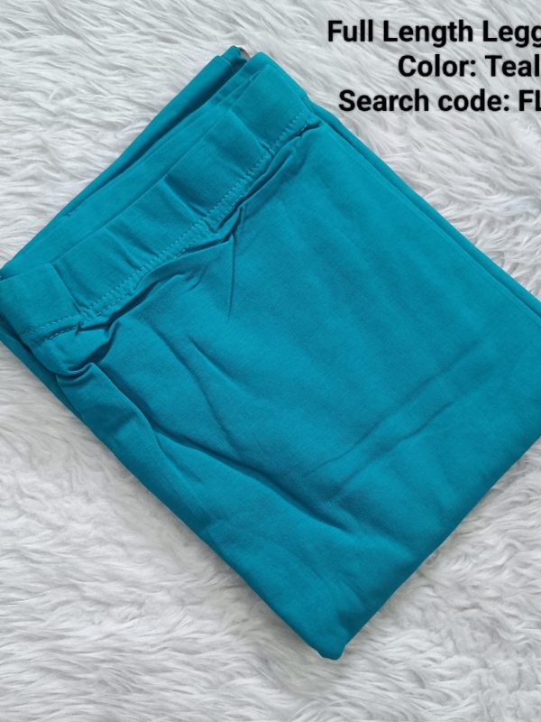 FL001- Full Length Leggings - Teal- XL , XXL Size
