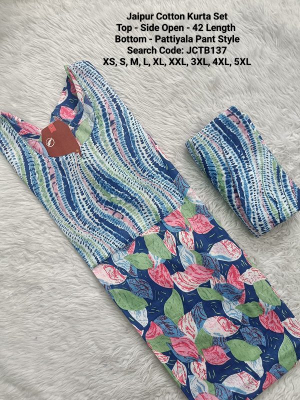 JCTB137 - Jaipur Cotton Top and Bottom - Without Lining