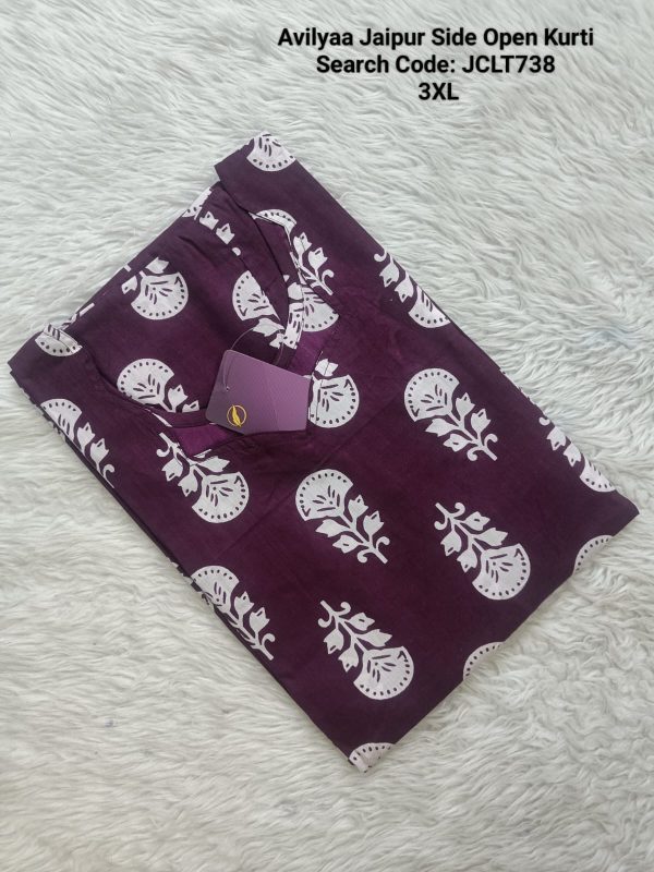 JCLT738- Jaipur Cotton Top Only without Lining