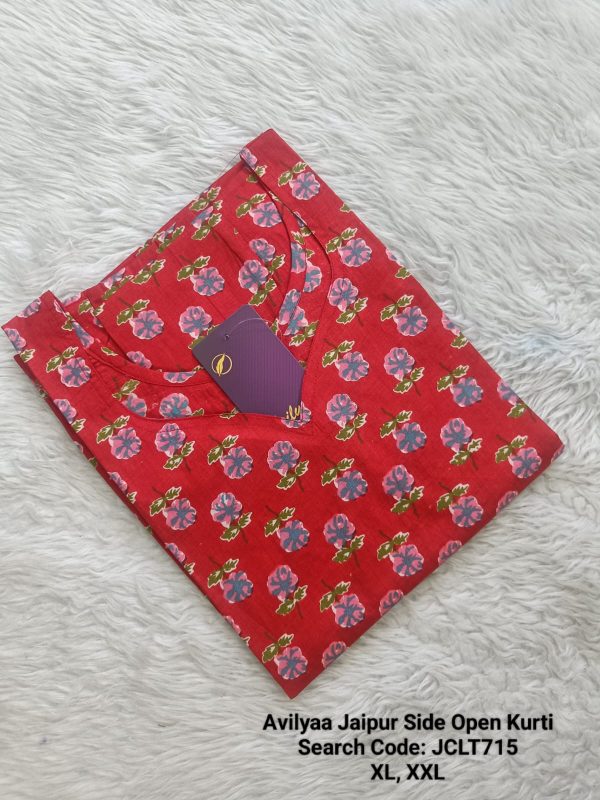 JCLT715- Jaipur Cotton Top Only without Lining