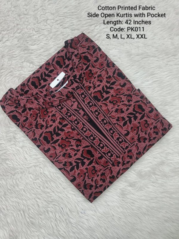 PK011 - Side Open Kurtis with Pocket