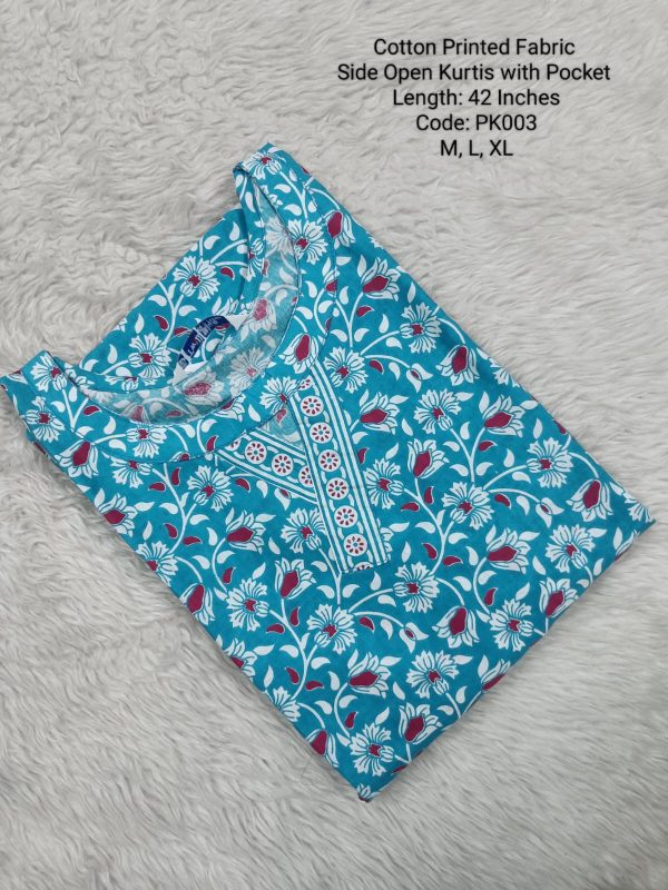 PK003 - Side Open Kurtis with Pocket