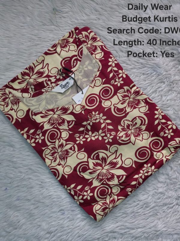 DW022 - Daily Wear Budget Friendly Kurtis