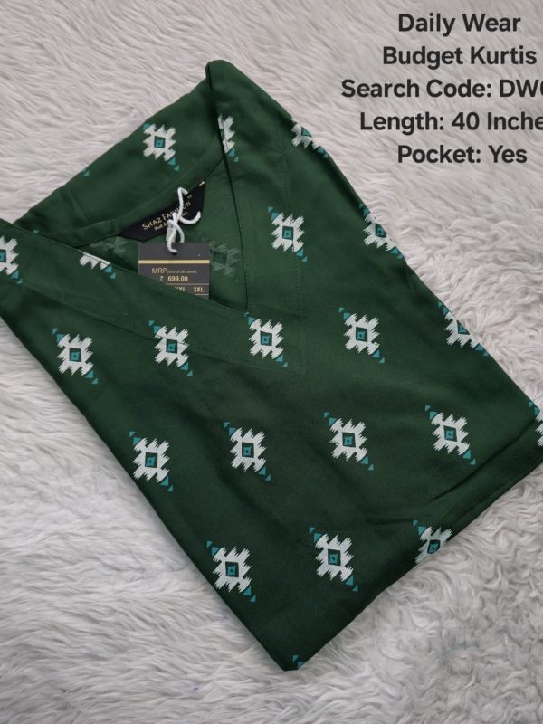 DW034 - Daily Wear Budget Friendly Kurtis