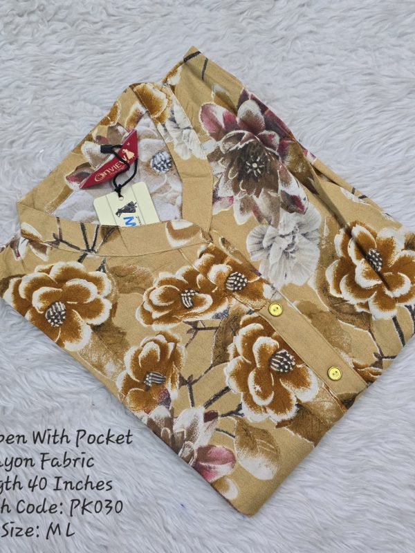 PK030 - Side Open Kurtis with Pocket