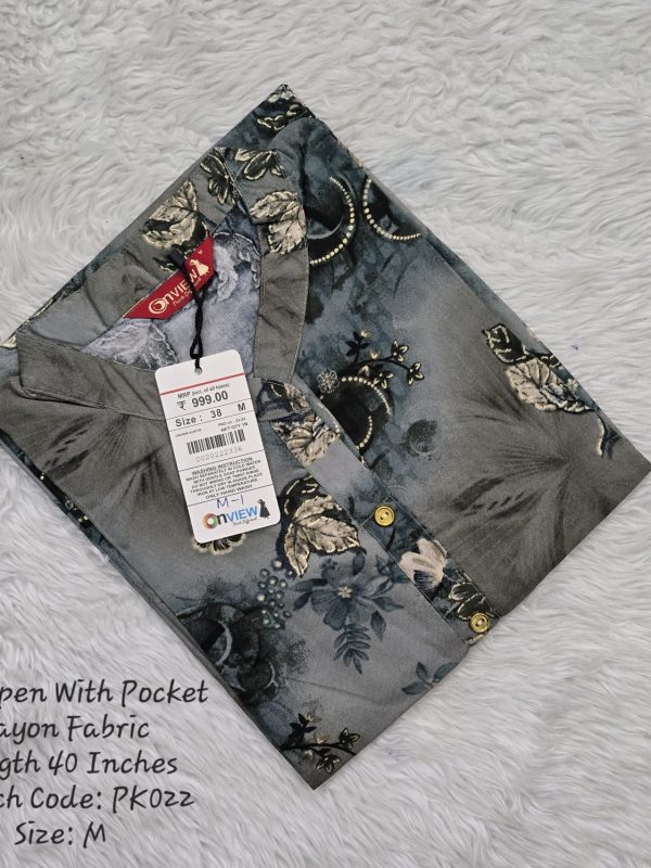 PK022 - Side Open Kurtis with Pocket