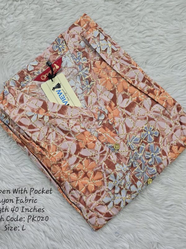 PK020 - Side Open Kurtis with Pocket