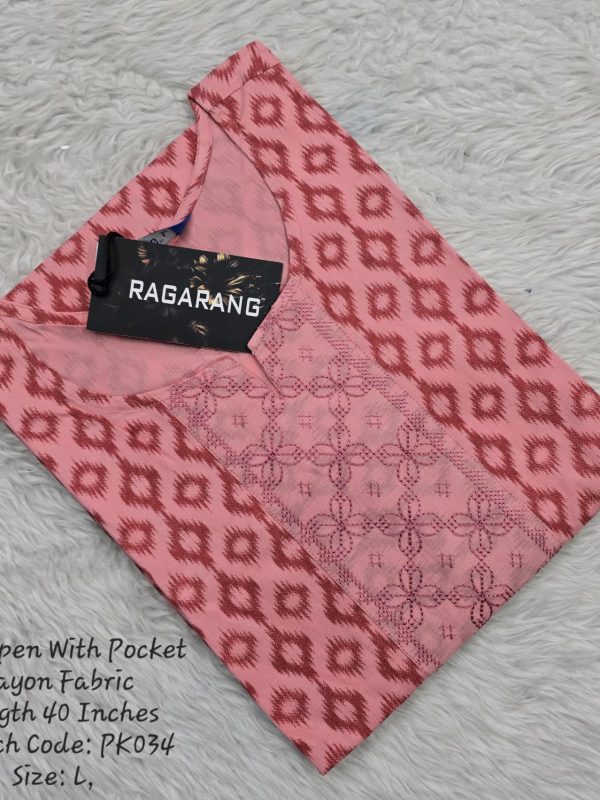 PK034 - Side Open Kurtis with Pocket