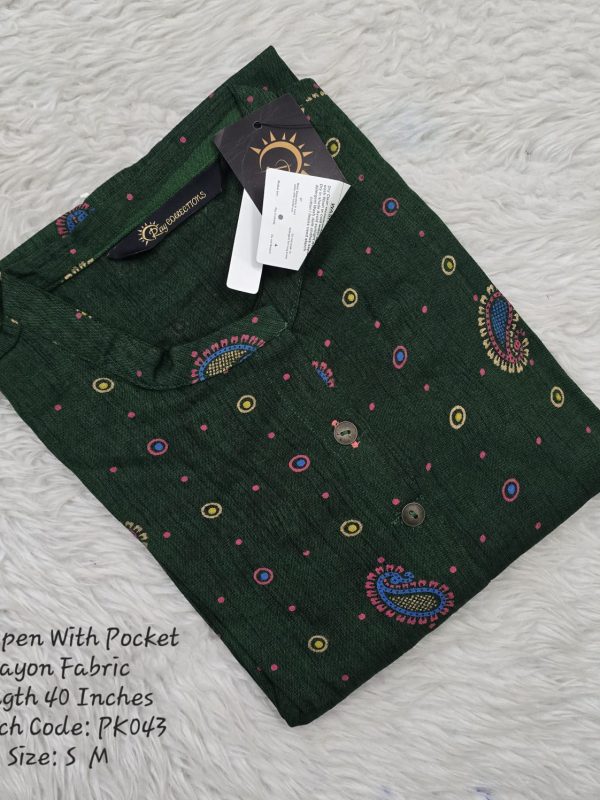 PK043- Side Open Kurtis with Pocket