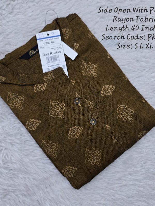 PK046 - Side Open Kurtis with Pocket