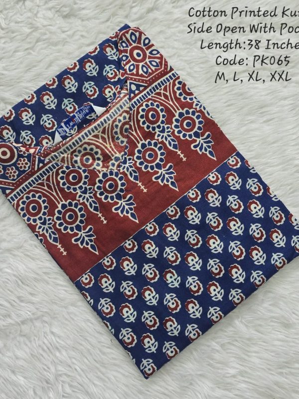 PK065 - Side Open Kurtis with Pocket