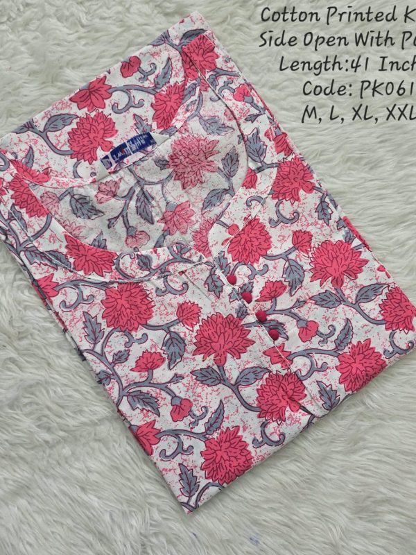 PK061 - Side Open Kurtis with Pocket
