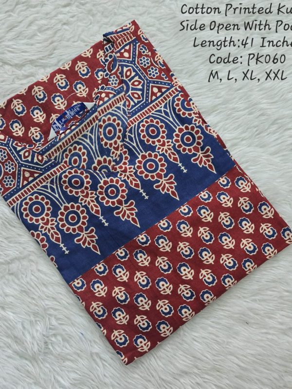PK060 - Side Open Kurtis with Pocket