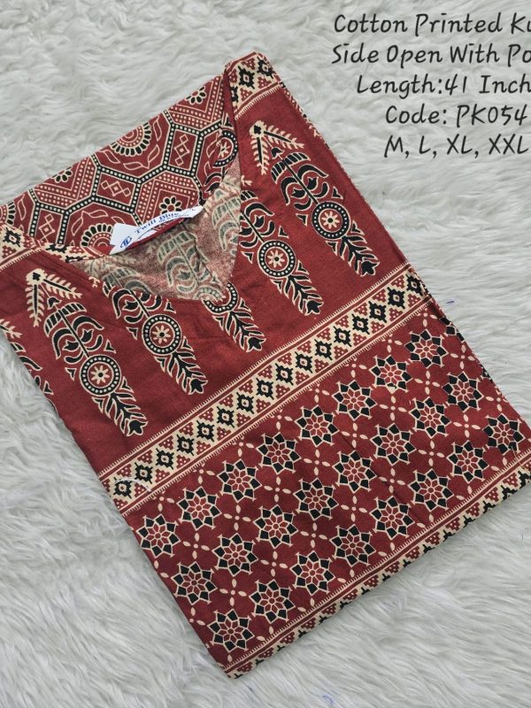 PK054 - Side Open Kurtis with Pocket