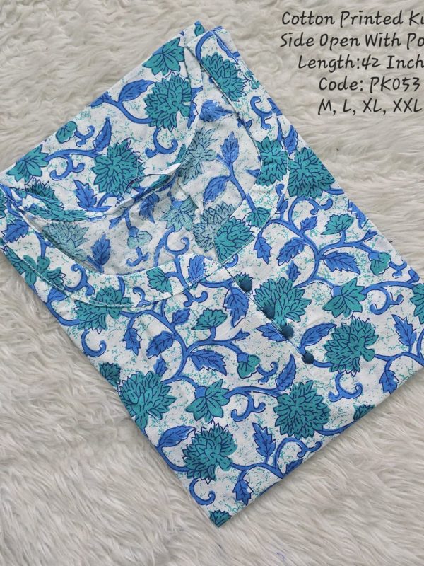 PK053 - Side Open Kurtis with Pocket