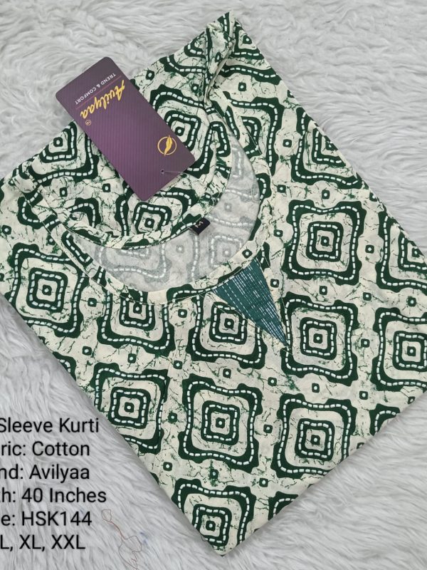 HSK144 - Half Sleeve Kurtis