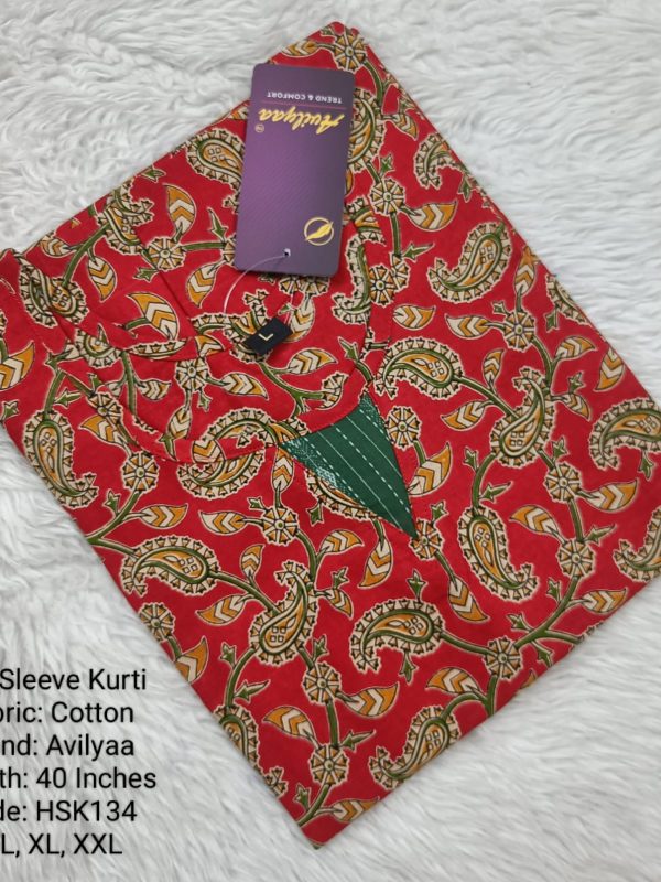 HSK134 - Half Sleeve Kurtis