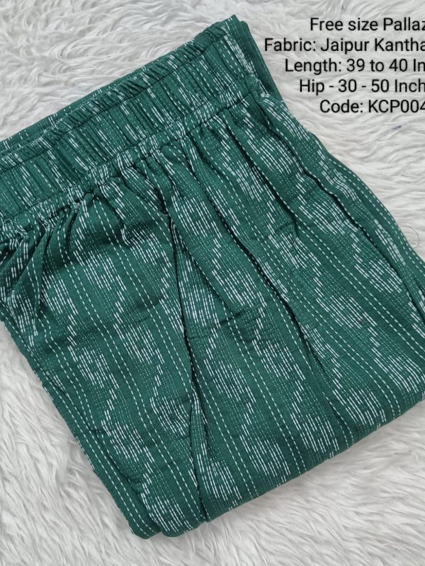 KCP004 - Jaipur Cotton Palazzo - Free Size
