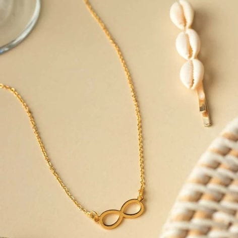 KNJ003 - Classic Pearl Pendant Necklace – Minimal Gold Chain for Women