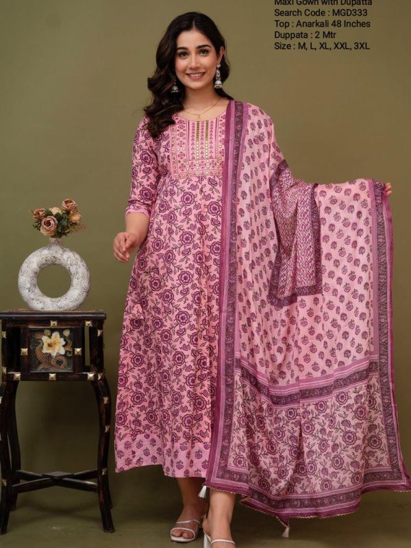 MGD333 - Festive Collections - Maxi Gown with Dupatta